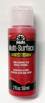 FolkArt Multi-Surface Cardinal Red Satin-Acrylfarbe 59ml 