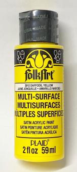 FolkArt Multi-Surface Daffodil Yellow Satin-Acrylfarbe 59ml 