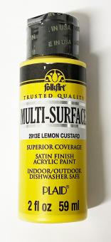 FolkArt Multi-Surface Lemon Custard Satin-Acrylfarbe 59ml 