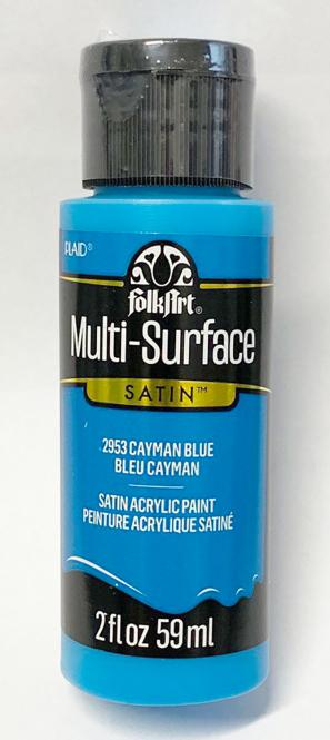 FolkArt Multi-Surface Cayman Blue Satin-Acrylfarbe 59ml 