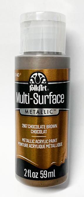 FolkArt Multi-Surface Chocolate Brown-Metallic Acrylfarbe 59ml 