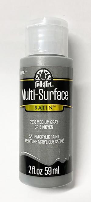 FolkArt Multi-Surface Medium Gray Satin-Acrylfarbe 59ml 