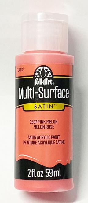FolkArt Multi-Surface Pink Melon Satin-Acrylfarbe 59ml 