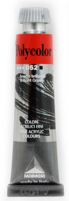 Polycolor Acrylfarbe 052 Brilliant Orange 20 ml 