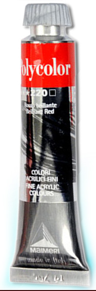 Polycolor Acrylfarbe 220 Brilliant Red 20 ml 
