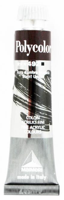 Polycolor Acrylfarbe  492 Burnt Umber 20 ml 
